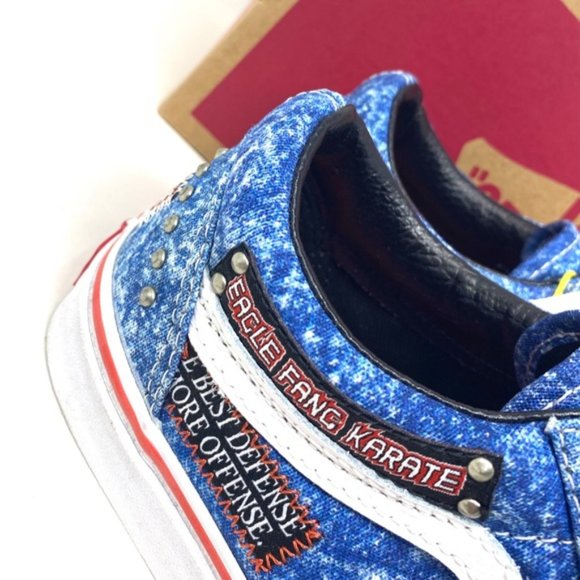 VANS Old Skool Shoe Cobra Kai Multi Canvas Sneakers Low Women's Size VN0A3WKT6GL - Picture 13 of 13